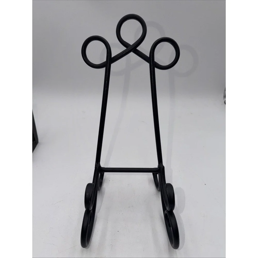 Heavy Duty Wrought Iron Sign Stand Art & Presentation Easel Book/Plate 13